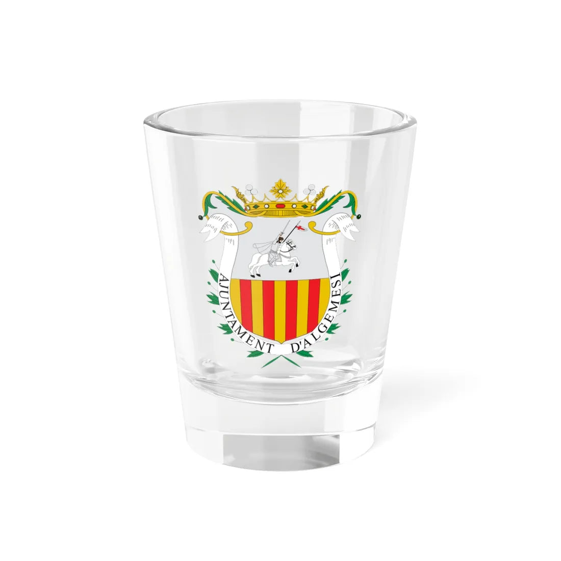 Escudo de Algemesi-Valencia (Spain) (Coat of Arms) Shot Glass 1.5oz 1.5oz - Go Mug Yourself