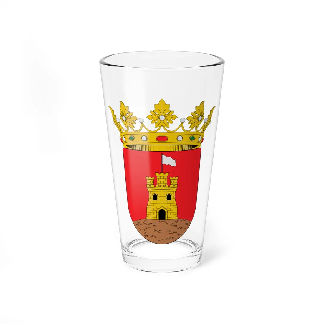 Escudo de Algimia de Almonacid (Spain) (Coat of Arms) Pint Glass 16oz 16oz - Go Mug Yourself