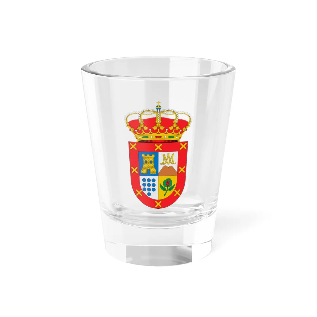 Escudo de Alhendín Granada (Spain) (Coat of Arms) Shot Glass 1.5oz 1.5oz - Go Mug Yourself