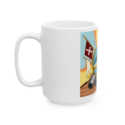 Escudo de Allende Reverso Cruz (Mexico) White Coffee Mug - Go Mug Yourself