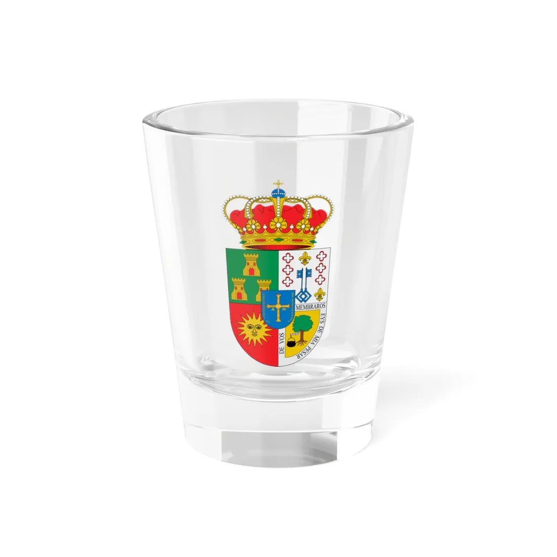 Escudo de Aller (Spain) (Coat of Arms) Shot Glass 1.5oz 1.5oz - Go Mug Yourself