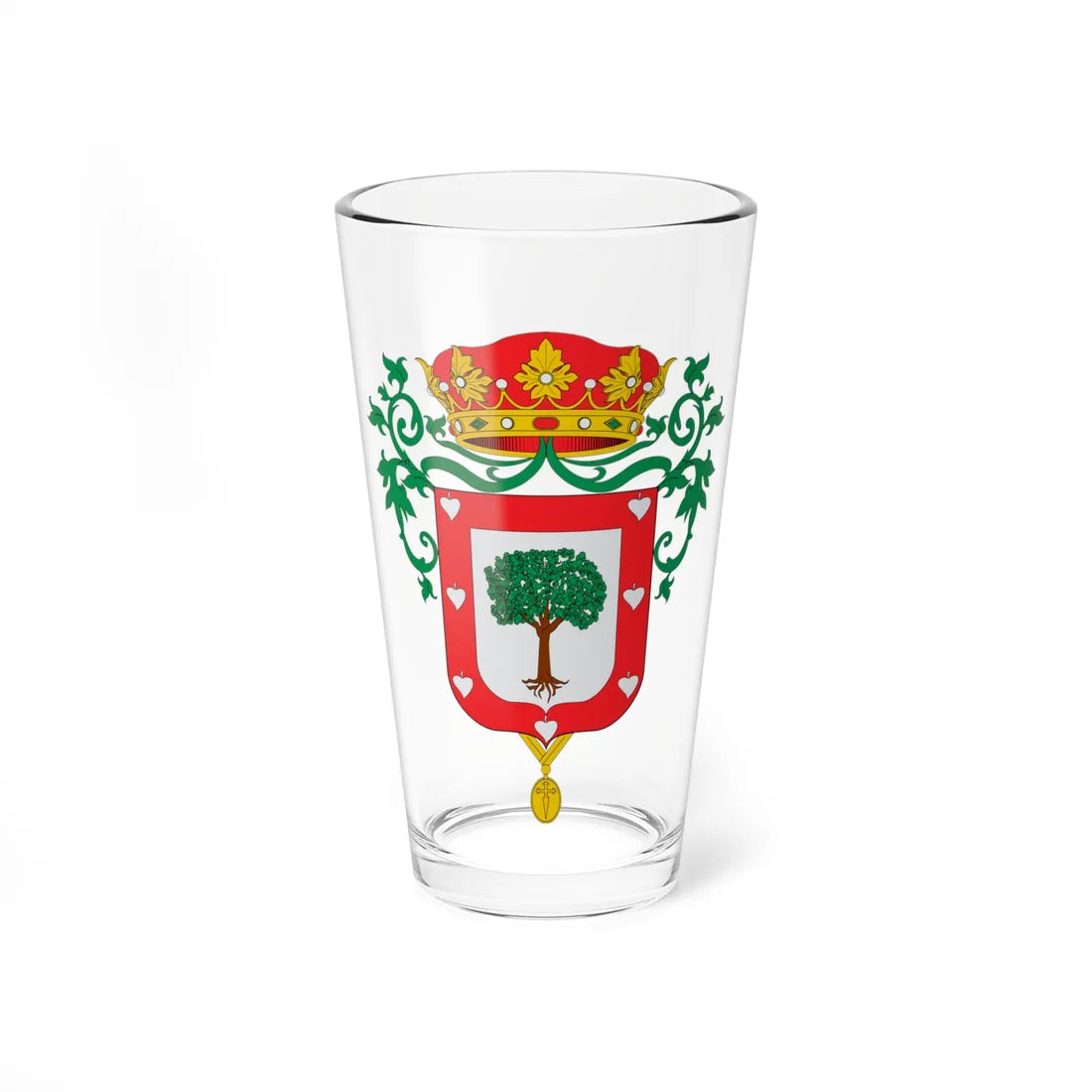 Escudo de Almazán (Spain) (Coat of Arms) Pint Glass 16oz 16oz - Go Mug Yourself