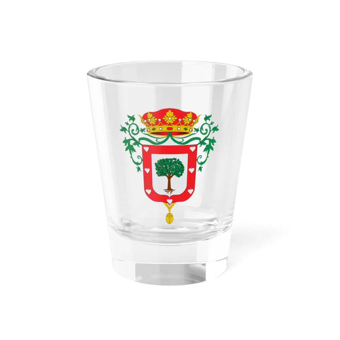 Escudo de Almazán (Spain) (Coat of Arms) Shot Glass 1.5oz 1.5oz - Go Mug Yourself