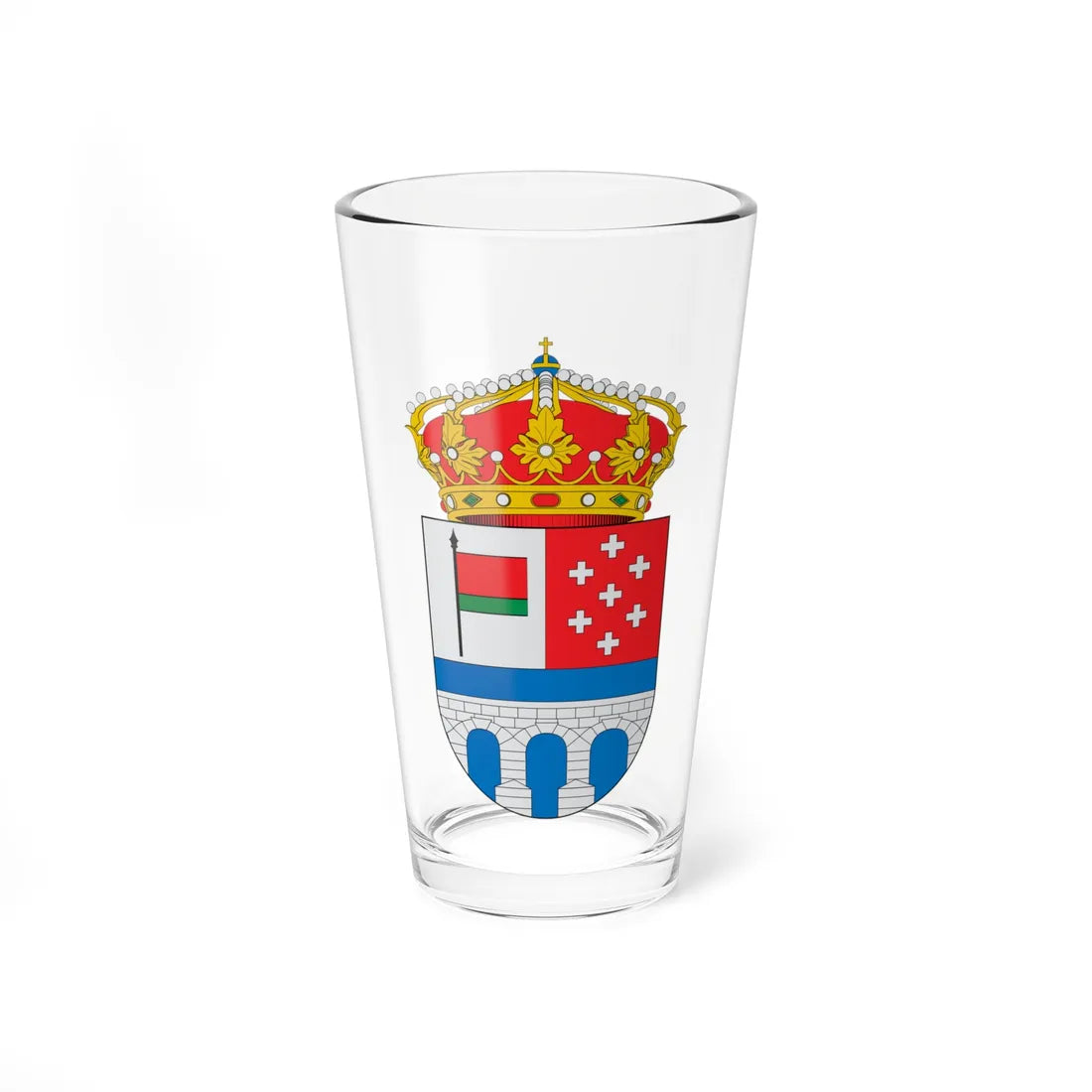 Escudo de Almeida Zamora (Spain) (Coat of Arms) Pint Glass 16oz 16oz - Go Mug Yourself