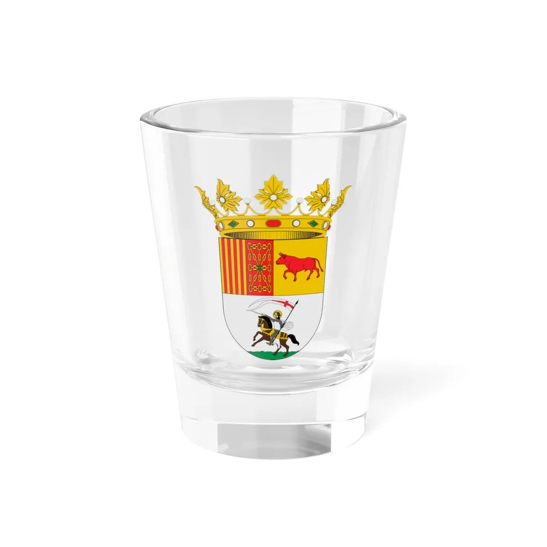 Escudo de Almoines (Spain) (Coat of Arms) Shot Glass 1.5oz - Go Mug Yourself