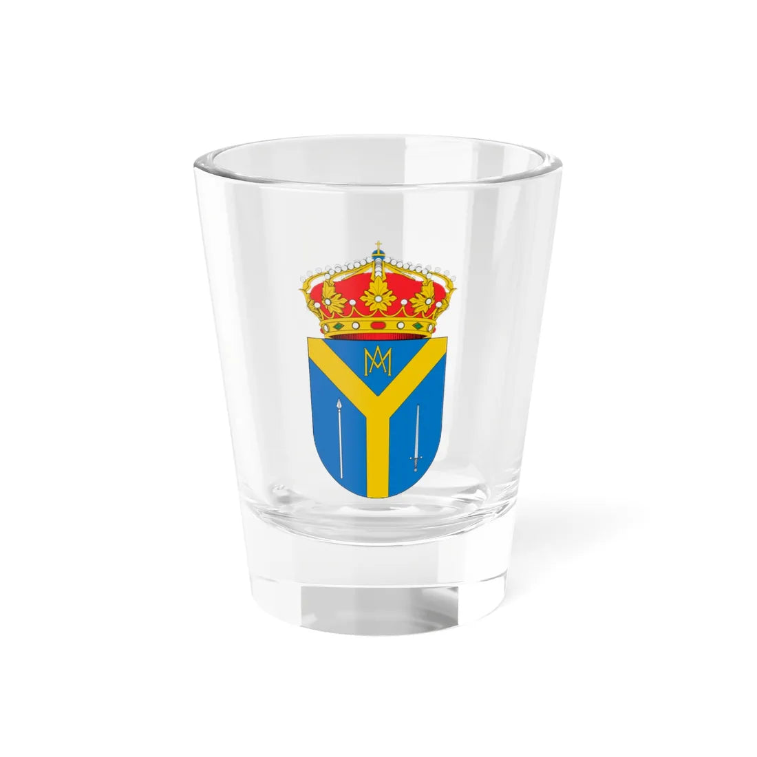Escudo de Almonacid de la Cuba (Spain) (Coat of Arms) Shot Glass 1.5oz 1.5oz - Go Mug Yourself