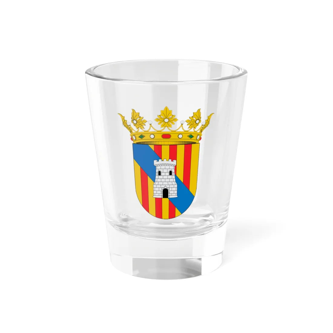 Escudo de Almudaina (Spain) (Coat of Arms) Shot Glass 1.5oz 1.5oz - Go Mug Yourself