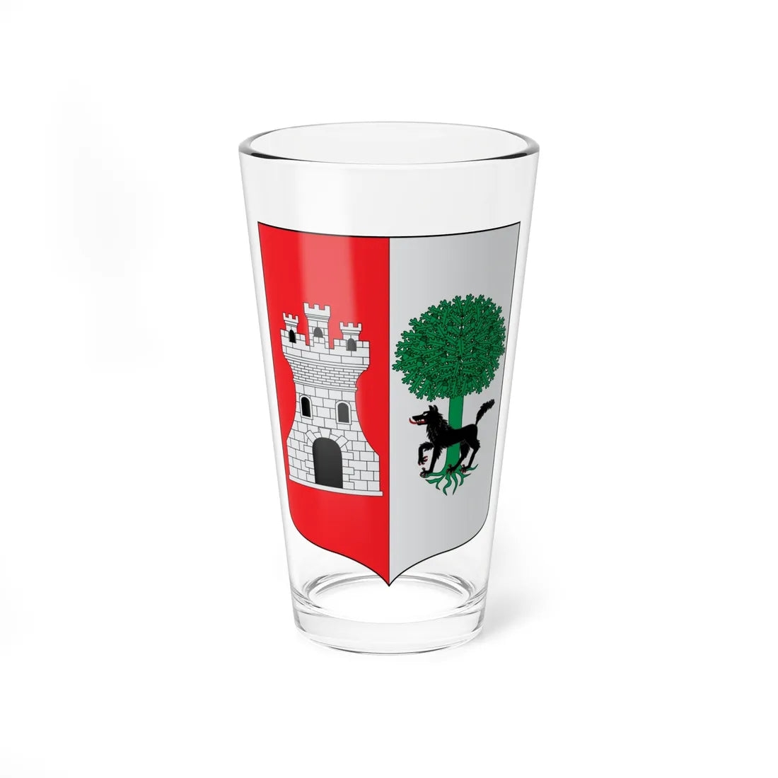 Escudo de Alonsotegi (Spain) (Coat of Arms) Pint Glass 16oz 16oz - Go Mug Yourself