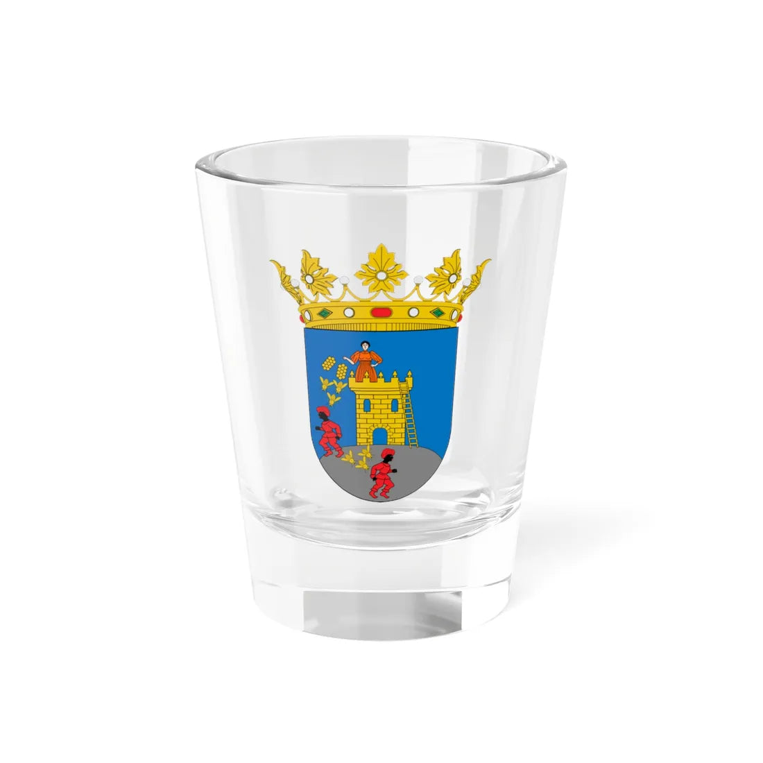 Escudo de Alozaina (Spain) (Coat of Arms) Shot Glass 1.5oz 1.5oz - Go Mug Yourself