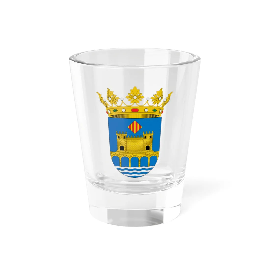 Escudo de Alpuente (Spain) (Coat of Arms) Shot Glass 1.5oz 1.5oz - Go Mug Yourself