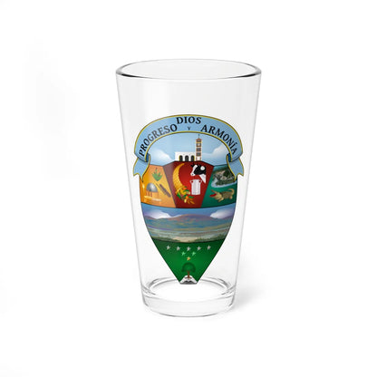Escudo de Altamira Huila (Colombia) (Coat of Arms) Pint Glass 16oz 16oz - Go Mug Yourself