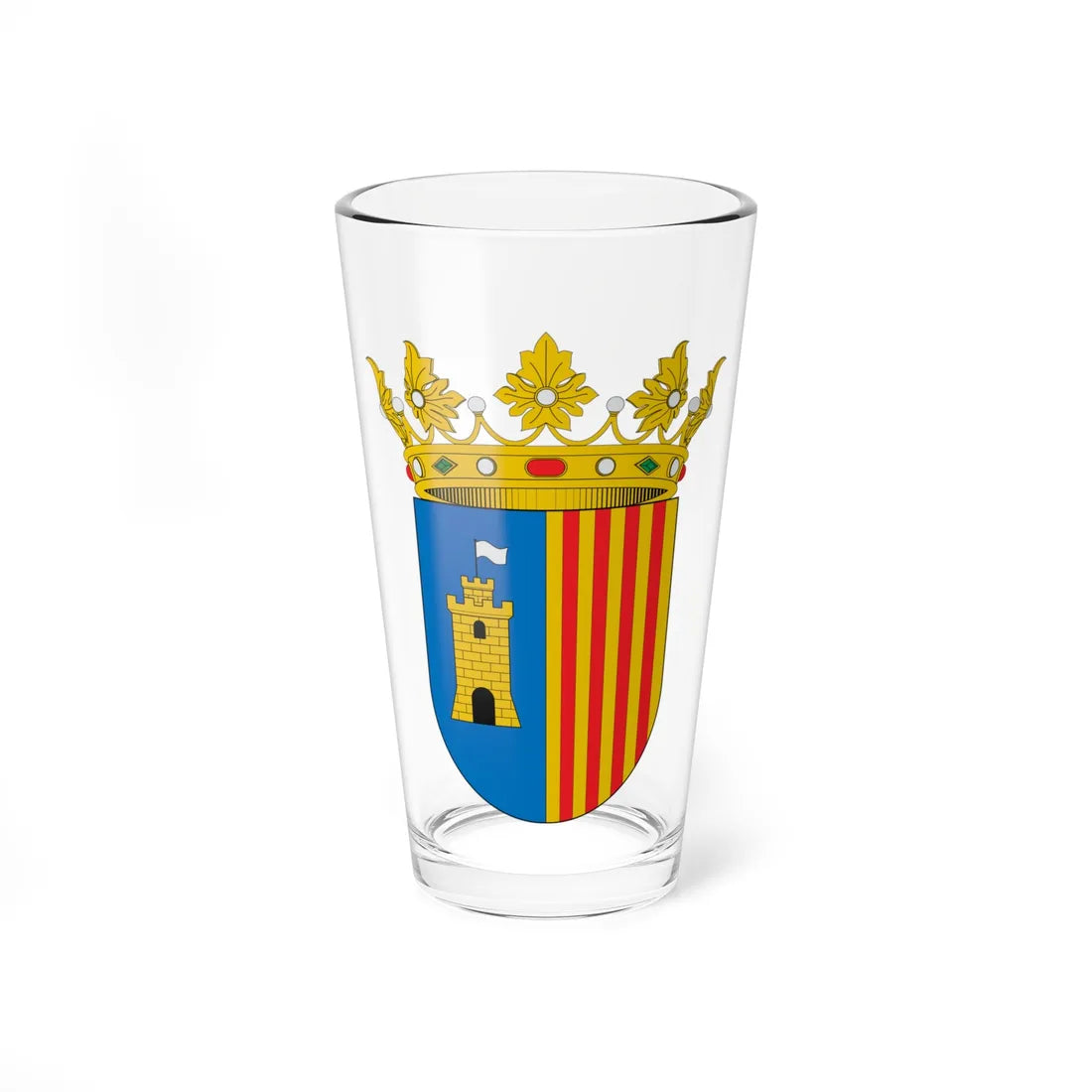 Escudo de Altura (Spain) (Coat of Arms) Pint Glass 16oz 16oz - Go Mug Yourself