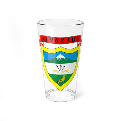 Escudo de Alvarado - Tolima (Colombia) (Coat of Arms) Pint Glass 16oz 16oz - Go Mug Yourself