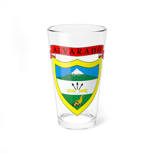 Escudo de Alvarado - Tolima (Colombia) (Coat of Arms) Pint Glass 16oz 16oz - Go Mug Yourself