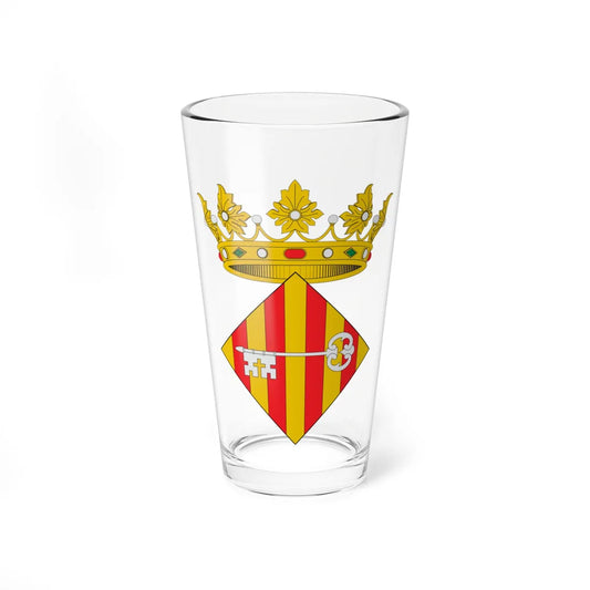Escudo de Alzira (Spain) (Coat of Arms) Pint Glass 16oz 16oz - Go Mug Yourself
