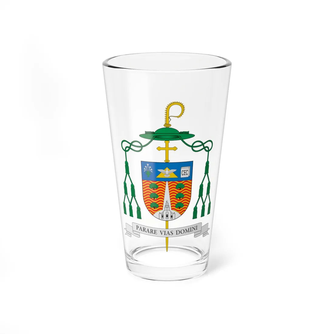 Escudo de Amadeo Rodríguez Magro (Spain) (Coat of Arms) Pint Glass 16oz 16oz - Go Mug Yourself