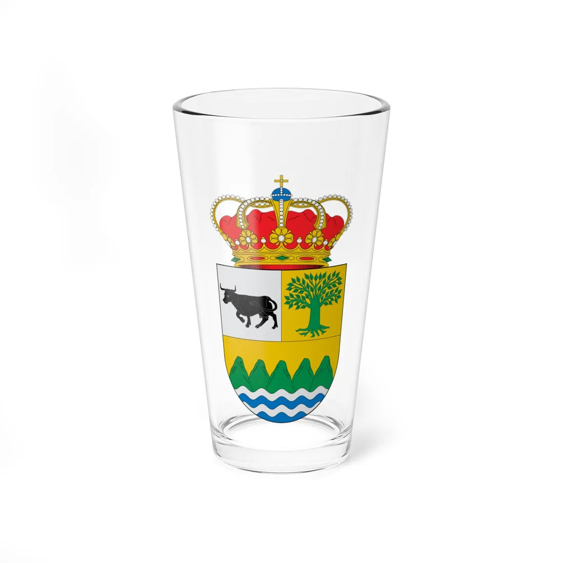Escudo de Amieva (Spain) (Coat of Arms) Pint Glass 16oz 16oz - Go Mug Yourself