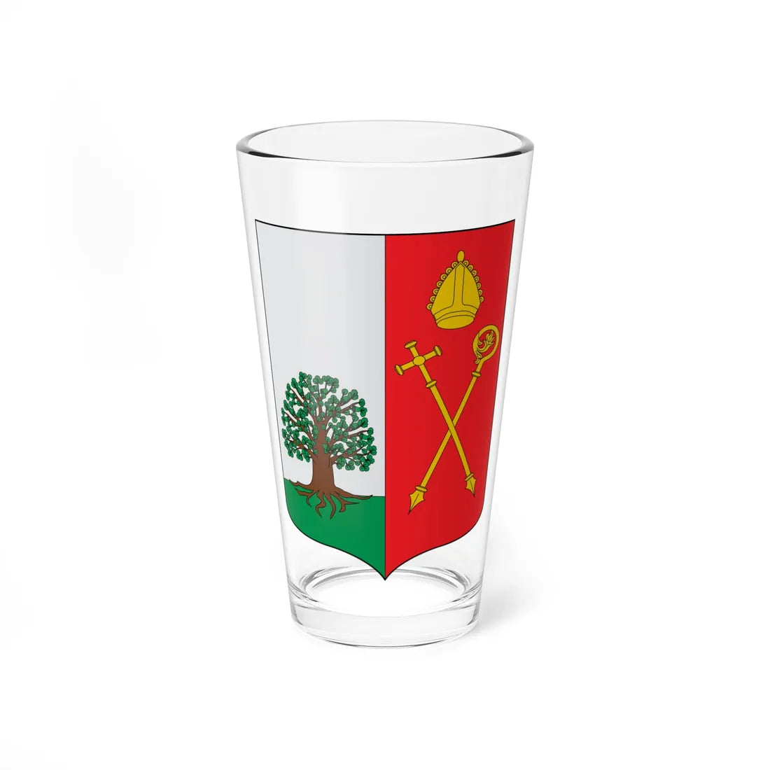 Escudo de Amoroto (Spain) (Coat of Arms) Pint Glass 16oz 16oz - Go Mug Yourself