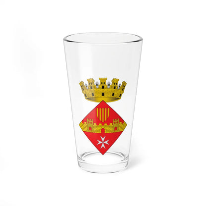 Escudo de Amposta (Spain) (Coat of Arms) Pint Glass 16oz 16oz - Go Mug Yourself