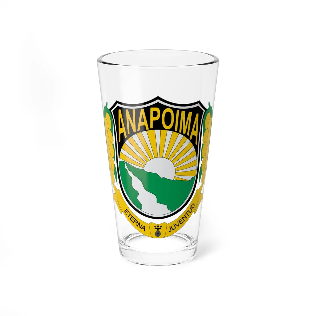 Escudo de Anapoima (Colombia) (Coat of Arms) Pint Glass 16oz 16oz - Go Mug Yourself