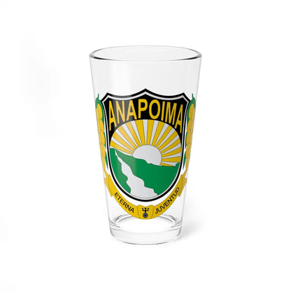 Escudo de Anapoima (Colombia) (Coat of Arms) Pint Glass 16oz 16oz - Go Mug Yourself