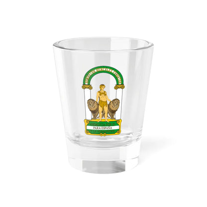Escudo de Andalucía (Spain) (Coat of Arms) Shot Glass 1.5oz 1.5oz - Go Mug Yourself