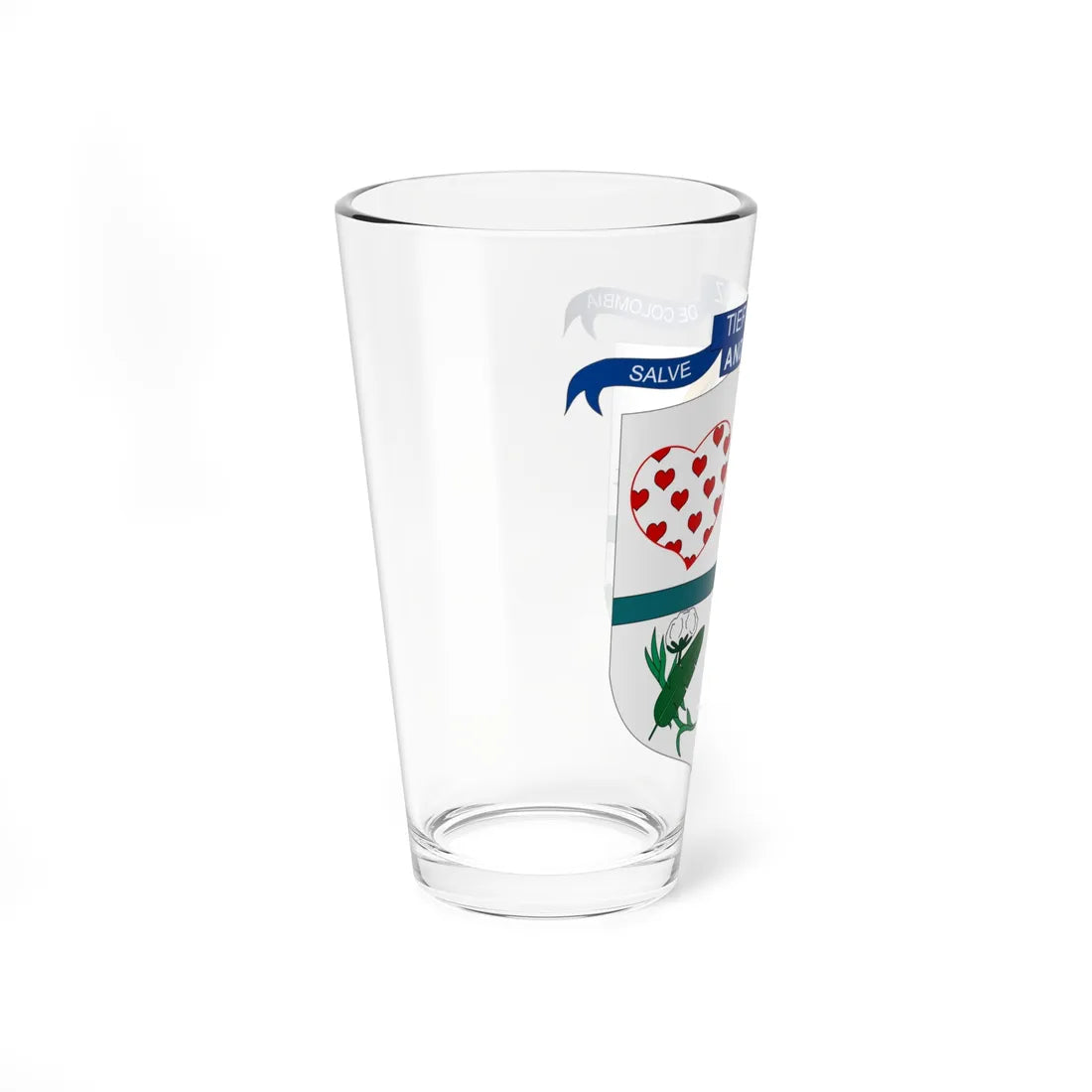 Escudo de Andalucía - Valle del Cauca (Colombia) (Coat of Arms) Pint Glass 16oz - Go Mug Yourself