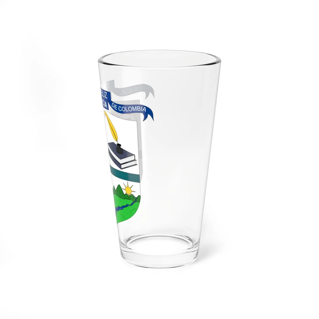 Escudo de Andalucía - Valle del Cauca (Colombia) (Coat of Arms) Pint Glass 16oz - Go Mug Yourself