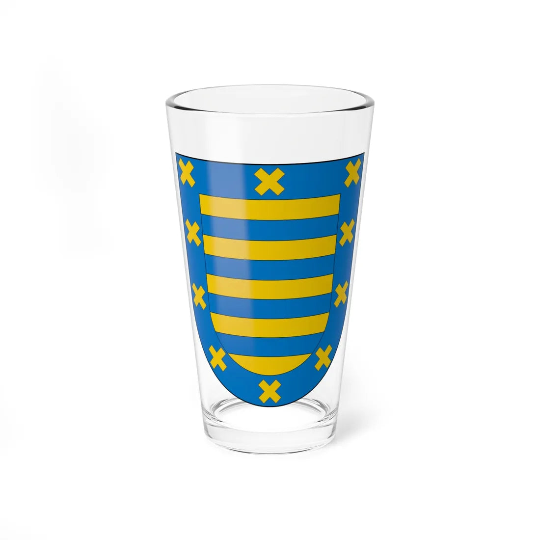 Escudo de Andoain (Spain) (Coat of Arms) Pint Glass 16oz 16oz - Go Mug Yourself