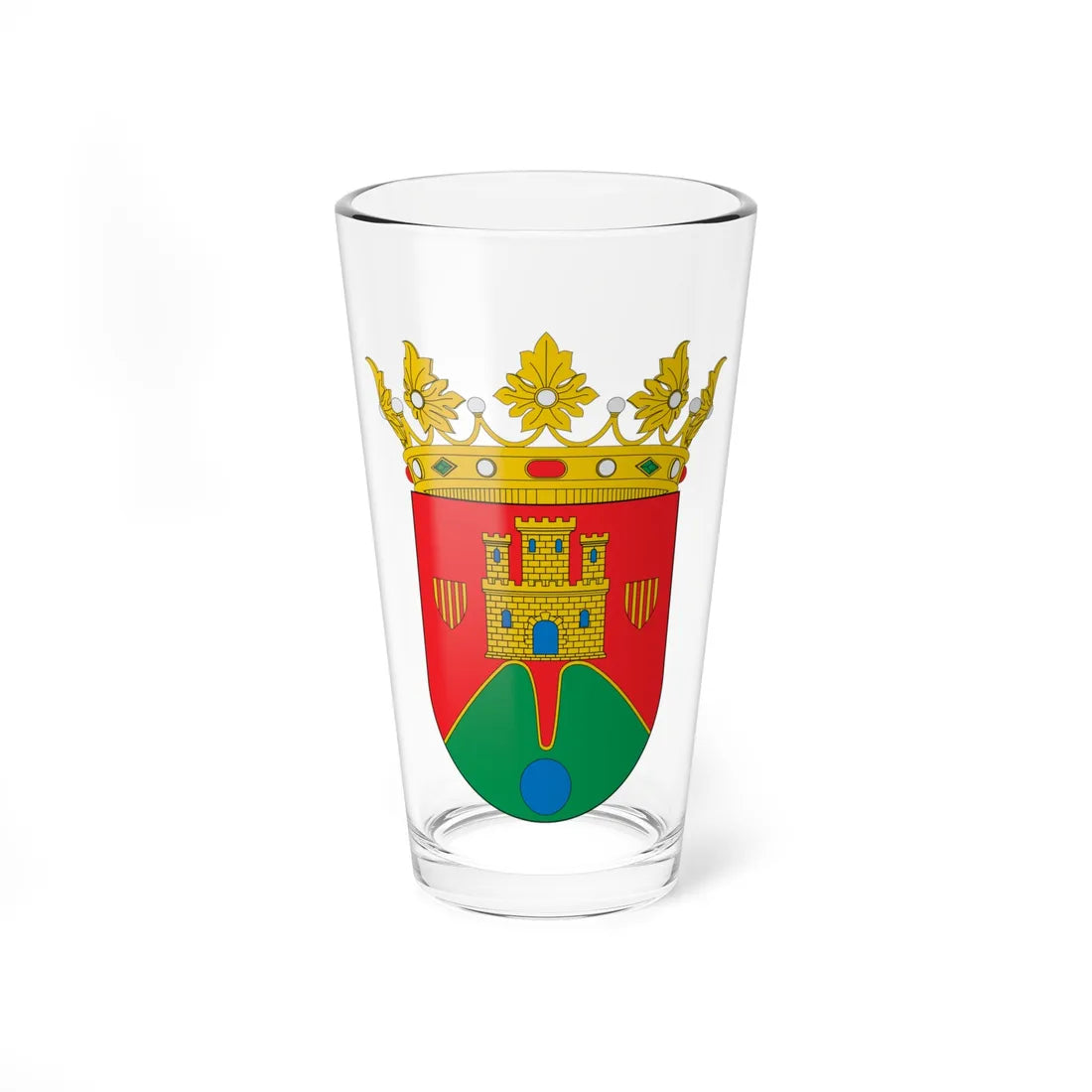 Escudo de Anento (Spain) (Coat of Arms) Pint Glass 16oz 16oz - Go Mug Yourself