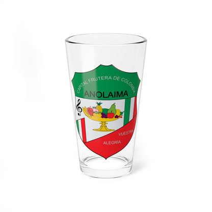 Escudo de Anolaima (Colombia) (Coat of Arms) Pint Glass 16oz 16oz - Go Mug Yourself
