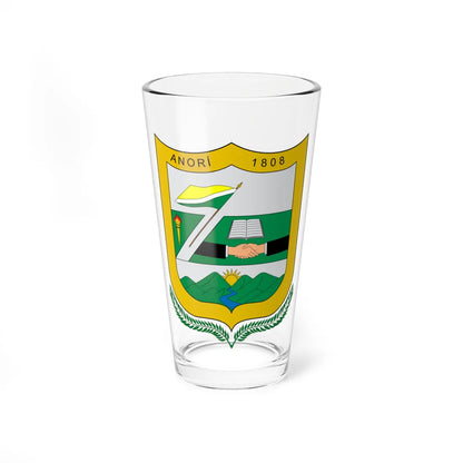 Escudo de Anori (Colombia) (Coat of Arms) Pint Glass 16oz 16oz - Go Mug Yourself