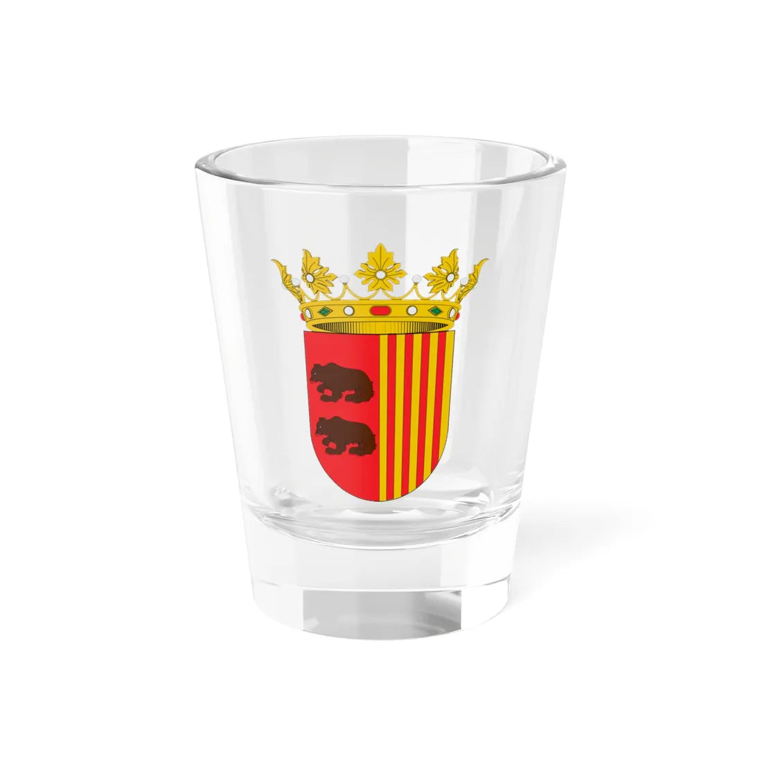 Escudo de Ansó (Spain) (Coat of Arms) Shot Glass 1.5oz 1.5oz - Go Mug Yourself