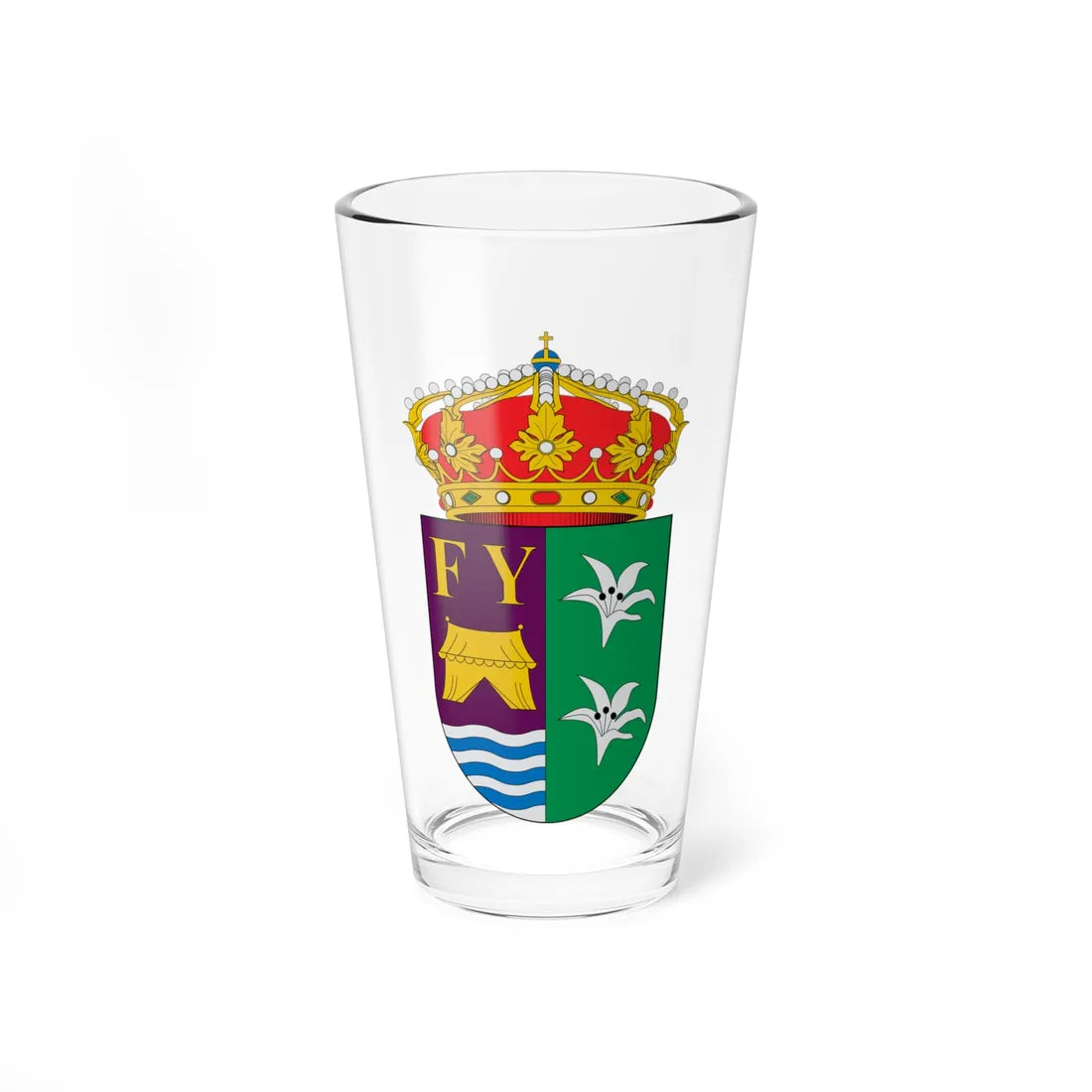 Escudo de Antas (Spain) (Coat of Arms) Pint Glass 16oz 16oz - Go Mug Yourself