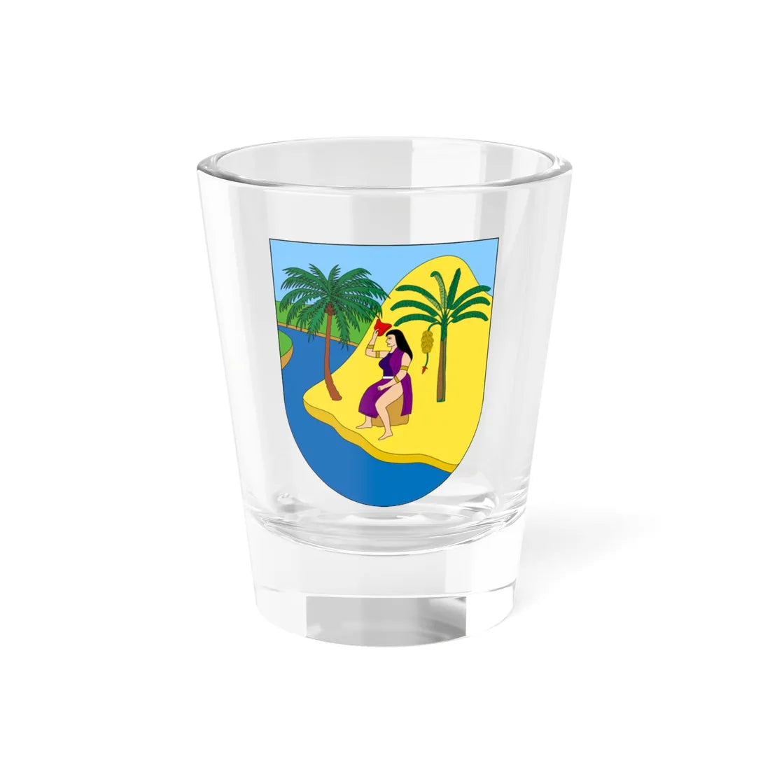 Escudo de Antioquia (Colombia) (Coat of Arms) Shot Glass 1.5oz 1.5oz - Go Mug Yourself