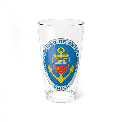 Escudo de Antofagasta (Chile) (Coat of Arms) Pint Glass 16oz 16oz - Go Mug Yourself