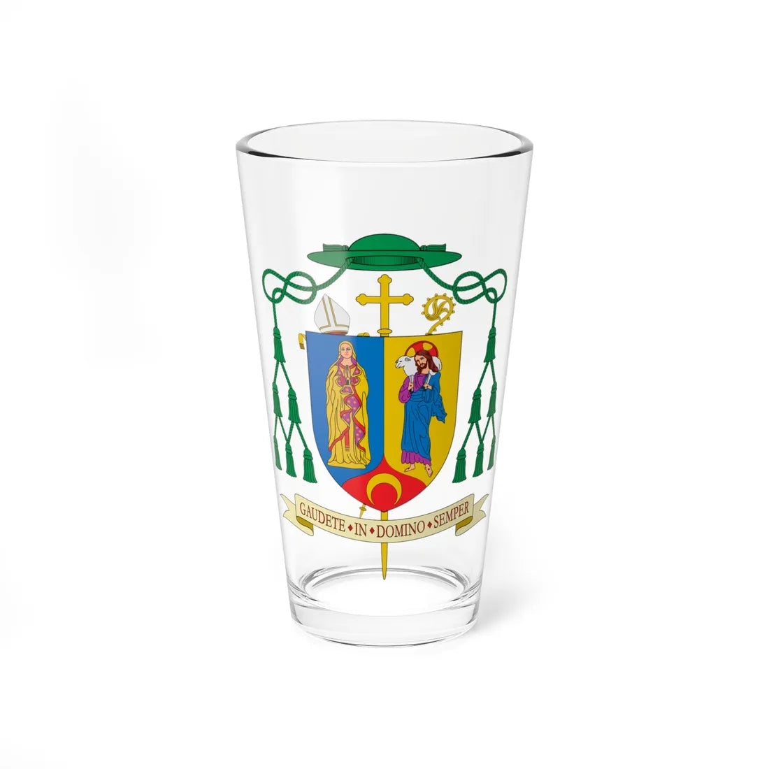 Escudo de Antoni Vadell Ferrer (Spain) (Coat of Arms) Pint Glass 16oz 16oz - Go Mug Yourself