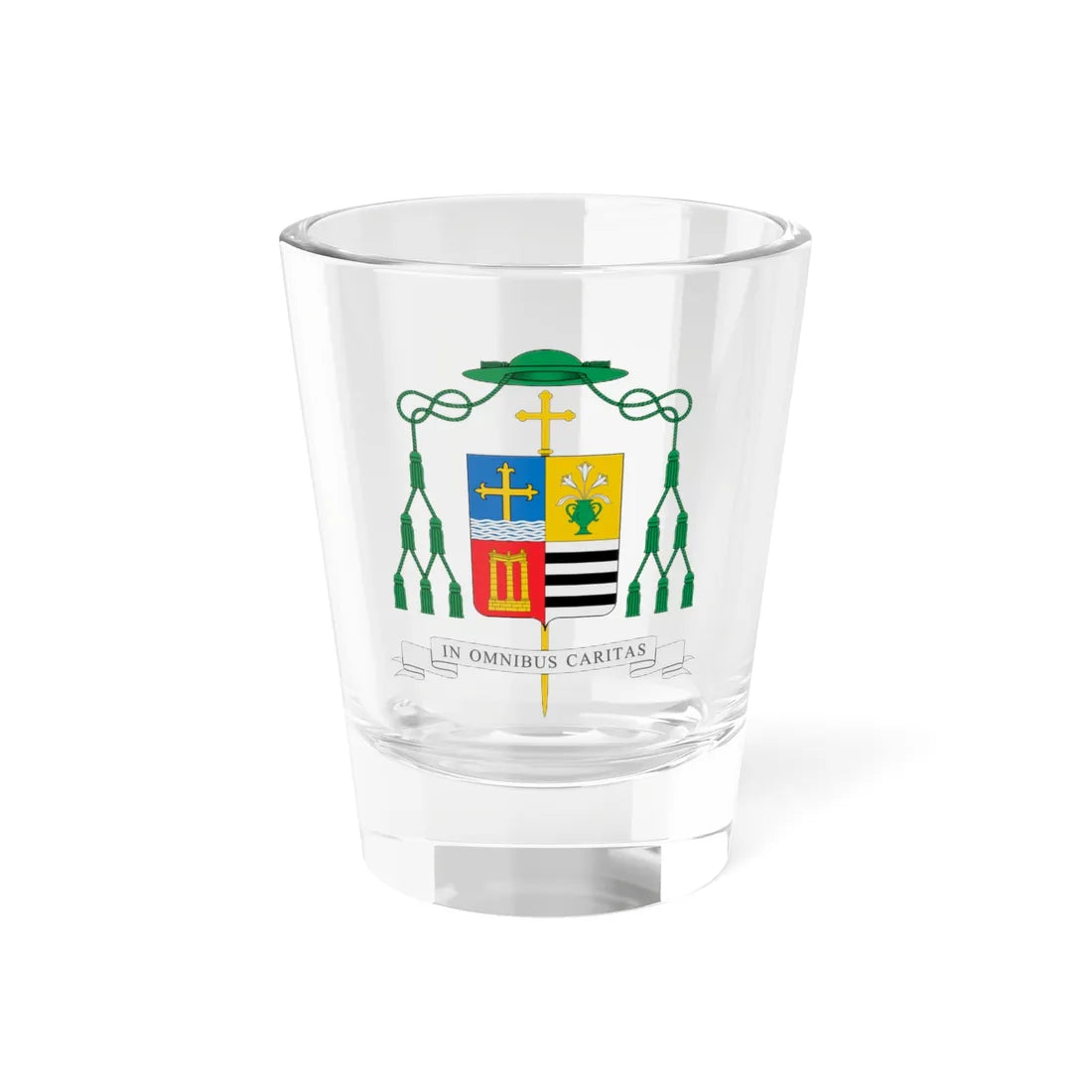 Escudo de Antonio Ceballos Atienza (Spain) (Coat of Arms) Shot Glass 1.5oz 1.5oz - Go Mug Yourself