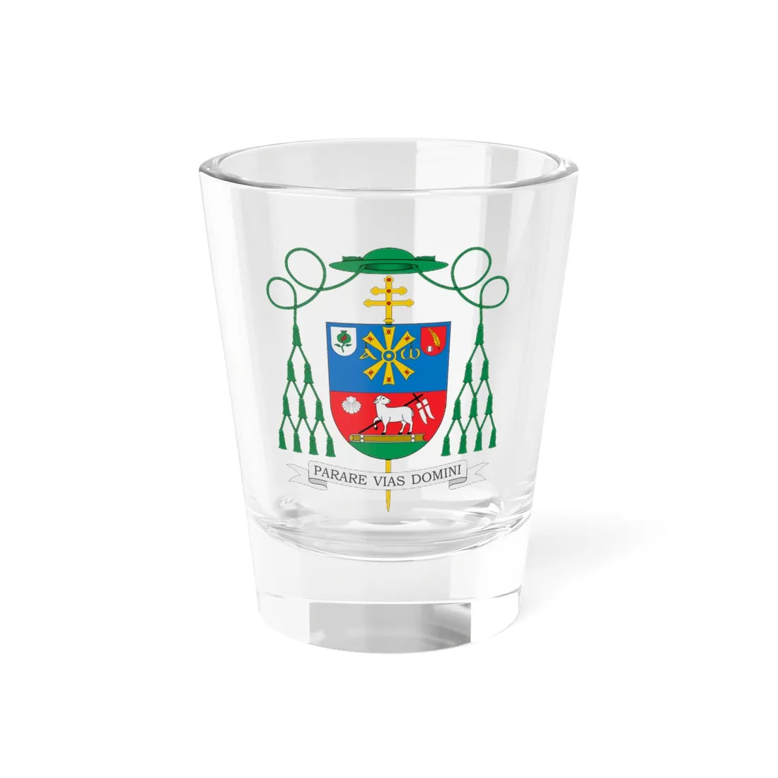 Escudo de Antonio Montero Moreno (Spain) (Coat of Arms) Shot Glass 1.5oz 1.5oz - Go Mug Yourself