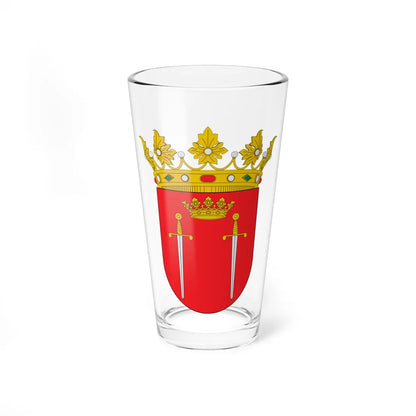 Escudo de Aoiz (Spain) (Coat of Arms) Pint Glass 16oz 16oz - Go Mug Yourself