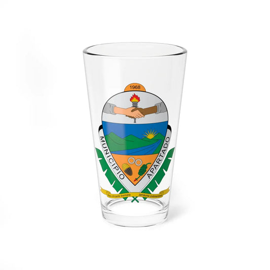 Escudo de Apartado (Colombia) (Coat of Arms) Pint Glass 16oz 16oz - Go Mug Yourself