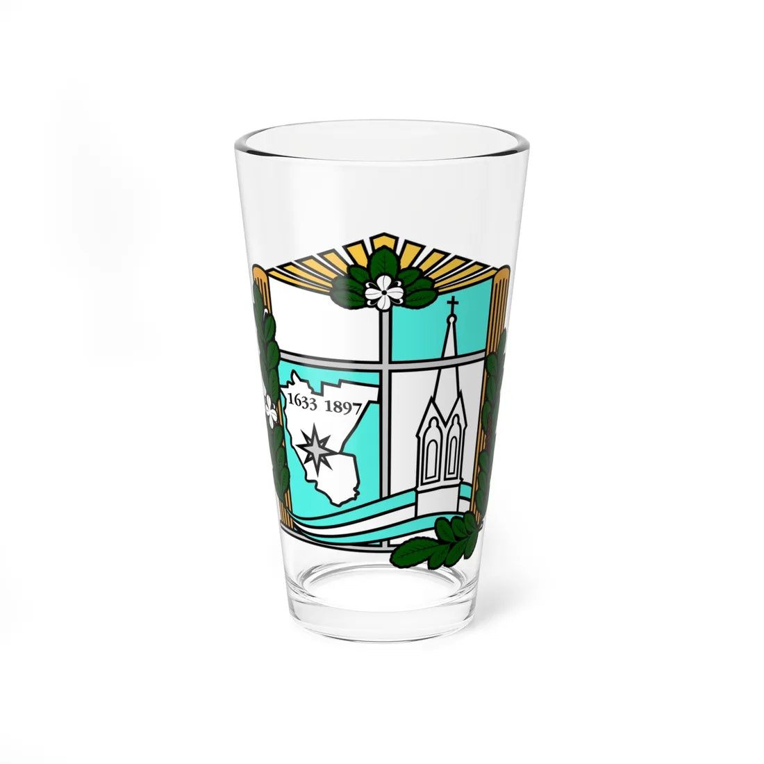 Escudo de Apóstoles Misiones (Argentina) (Coat of Arms) Pint Glass 16oz 16oz - Go Mug Yourself