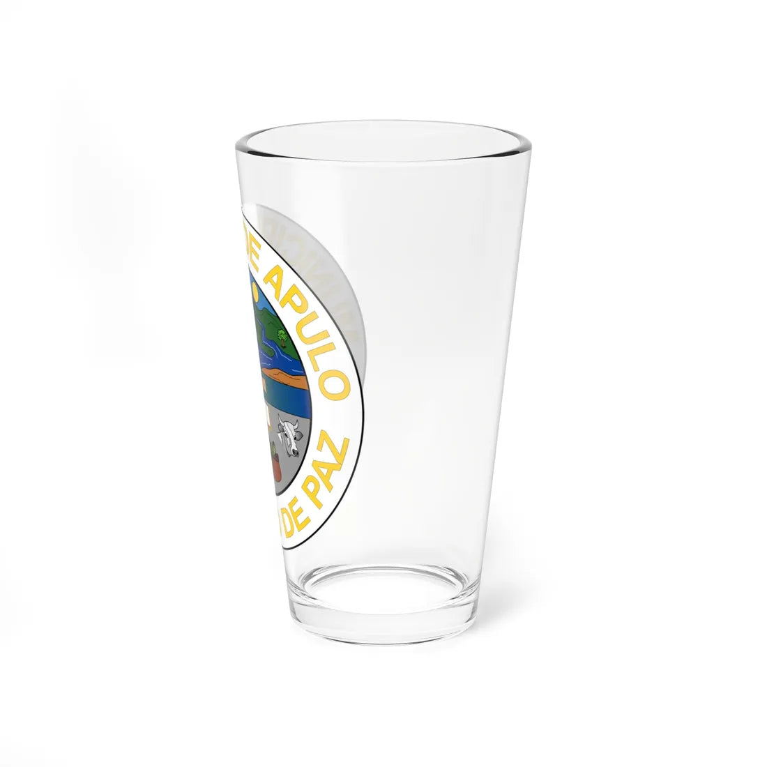 Escudo de Apulo - Cundinamarca (Colombia) (Coat of Arms) Pint Glass 16oz - Go Mug Yourself
