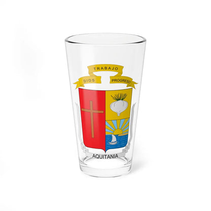 Escudo de Aquitania Boyacá (Colombia) (Coat of Arms) Pint Glass 16oz 16oz - Go Mug Yourself