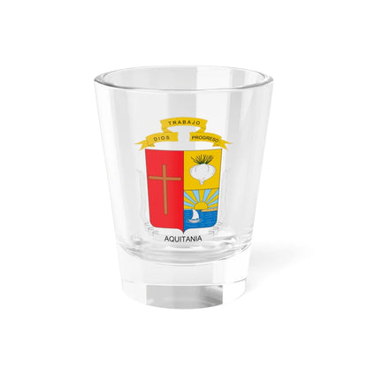 Escudo de Aquitania Boyacá (Colombia) (Coat of Arms) Shot Glass 1.5oz 1.5oz - Go Mug Yourself