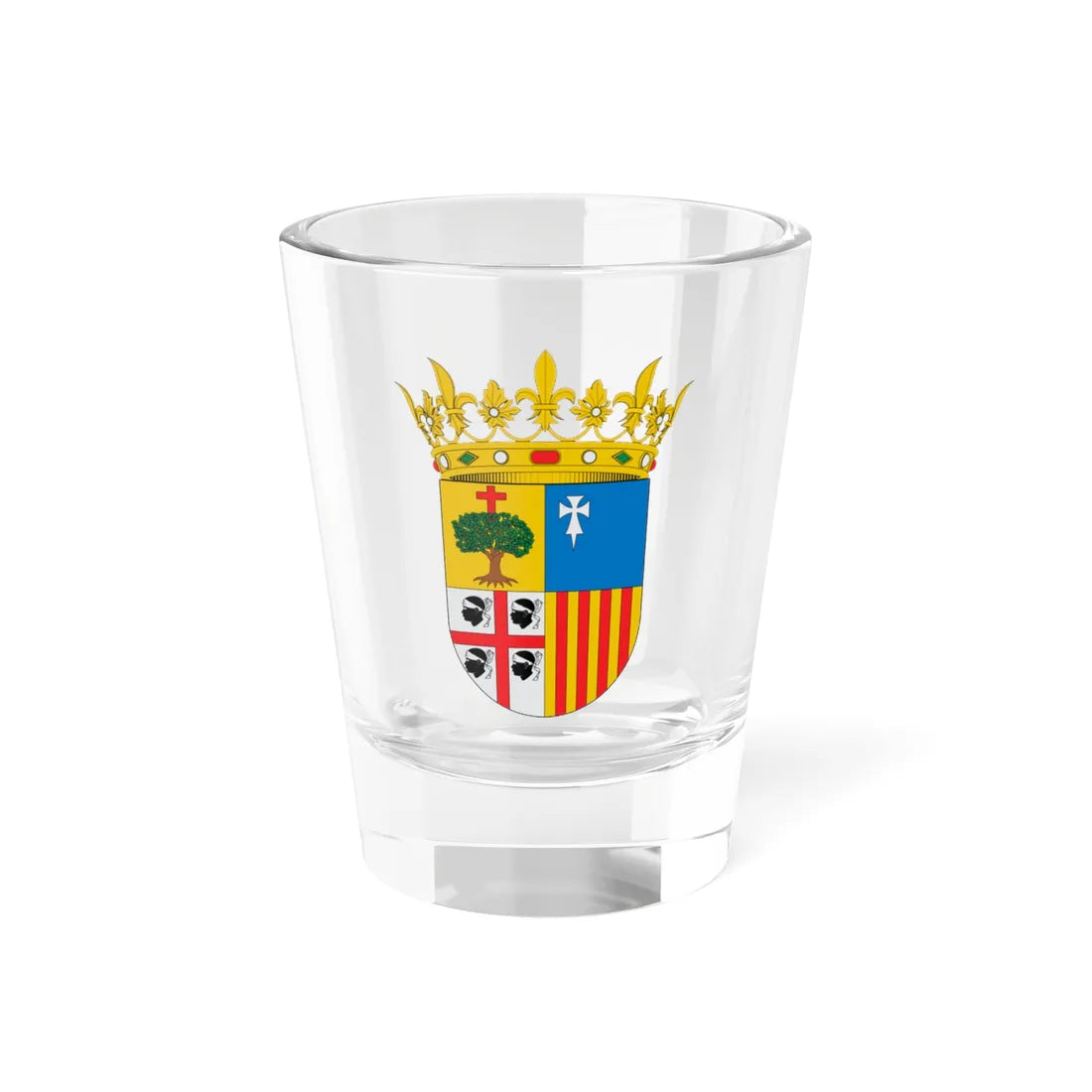 Escudo de Aragón (Spain) (Coat of Arms) Shot Glass 1.5oz 1.5oz - Go Mug Yourself