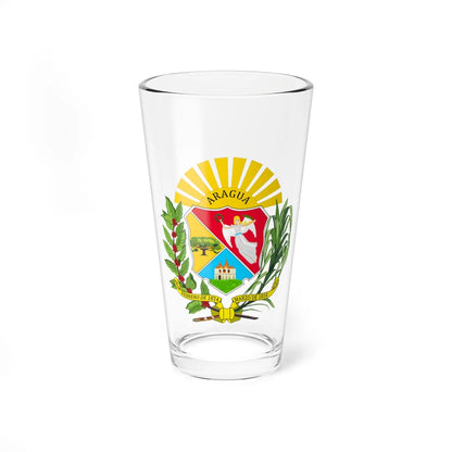 Escudo de Aragua (Venezuela) (Coat of Arms) Pint Glass 16oz 16oz - Go Mug Yourself