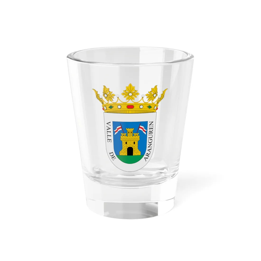 Escudo de Aranguren (Spain) (Coat of Arms) Shot Glass 1.5oz 1.5oz - Go Mug Yourself