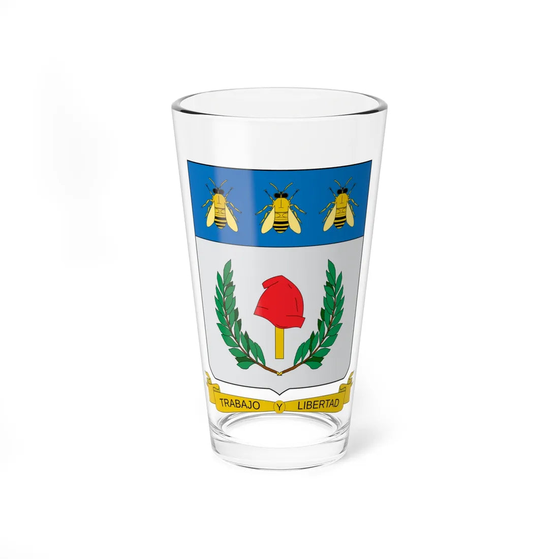 Escudo de Aranzazu (Colombia) (Coat of Arms) Pint Glass 16oz 16oz - Go Mug Yourself