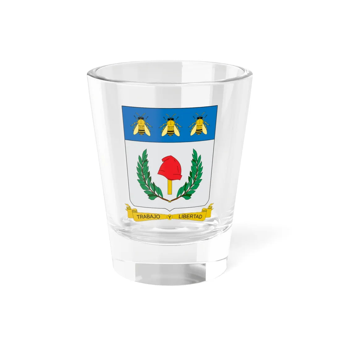 Escudo de Aranzazu (Colombia) (Coat of Arms) Shot Glass 1.5oz 1.5oz - Go Mug Yourself